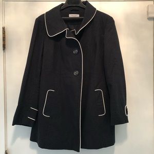 Black and White Trench Coat